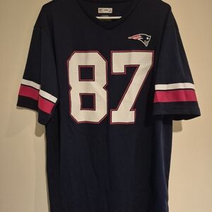 NFL Navy and Red Men's Jersey